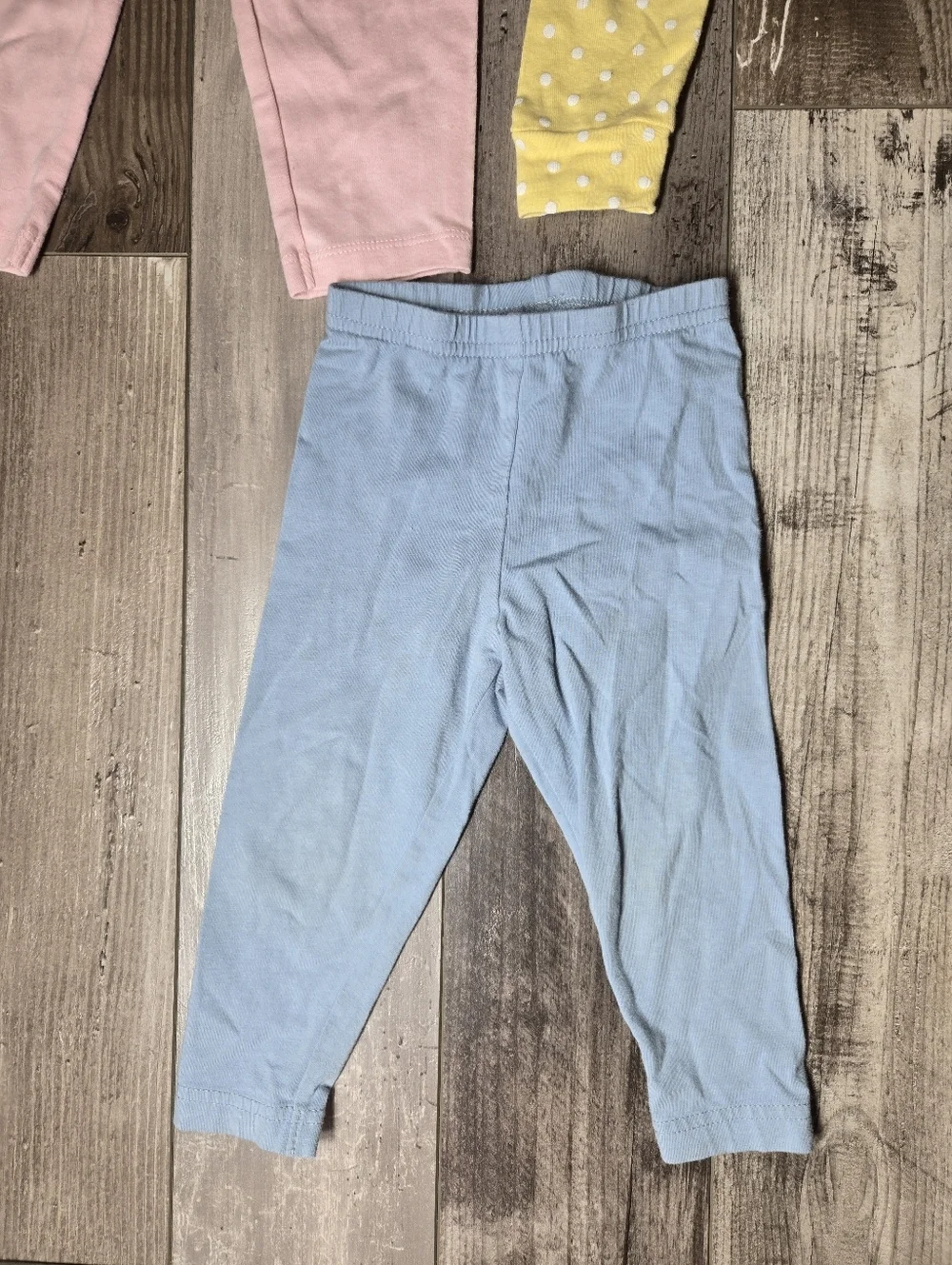 Carter's 100% Cotton Pastel Baby Toddler Girl Pants Leggings Bundle 3pc Size 18m